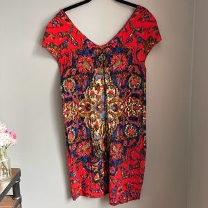 Anthropologie patterned dress